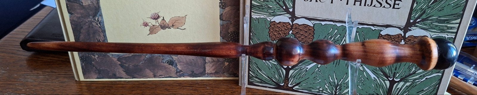 Handgemaakte Houten Toverstaf - Harry Potter Stijl 42cm, Verzenden, Nieuw, Jongen of Meisje