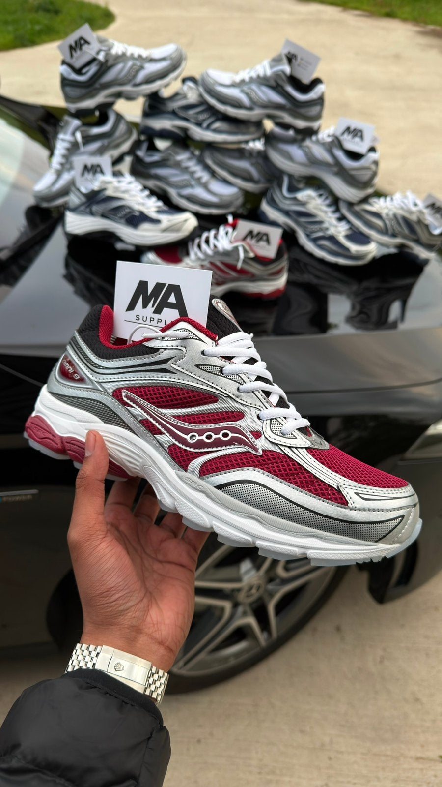 ⚠️ Saucony Omni 9 Dark Red, 👟♥️🔥, Ophalen of Verzenden, Nieuw, Overige kleuren, Sneakers of Gympen