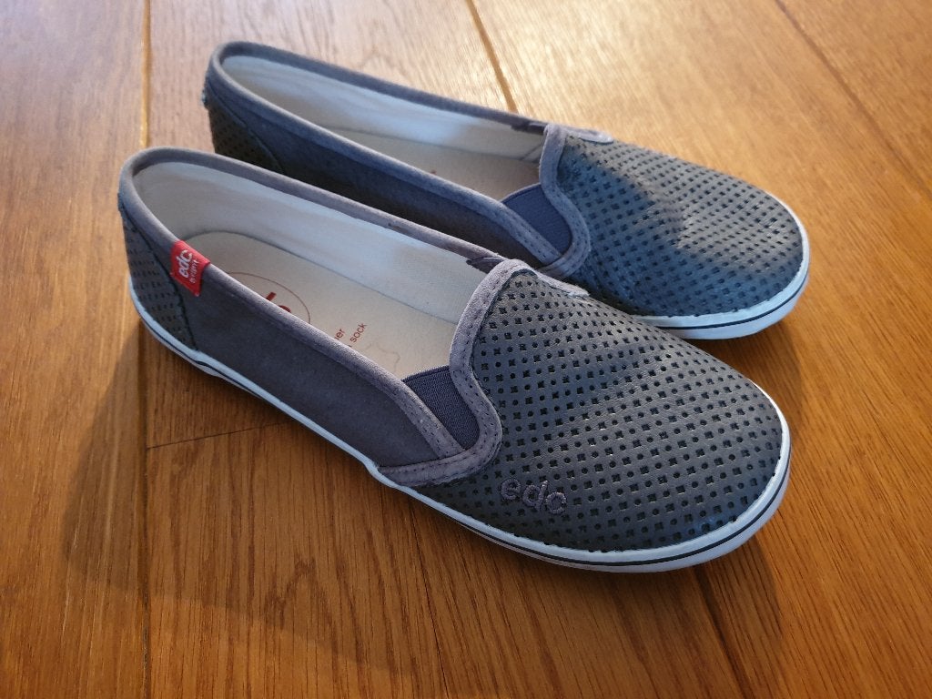 Grijze leren schoenen, EDC Esprit, maat 37, Nieuw, Ophalen of Verzenden, Grijs, Sneakers of Gympen