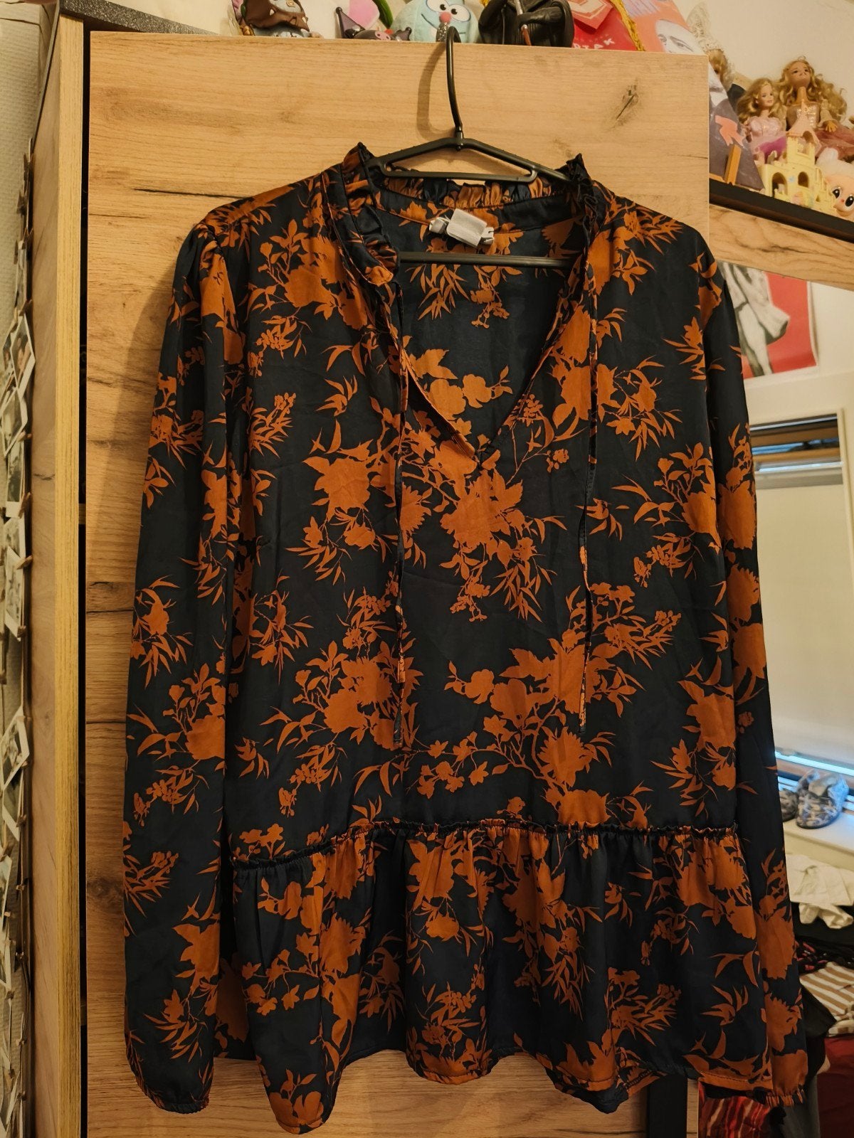 Cotton Club Blouse met Bloemenprint - Maat L, Meerkleurig, Maat 42/44 (L), Ophalen of Verzenden, Zo goed als nieuw