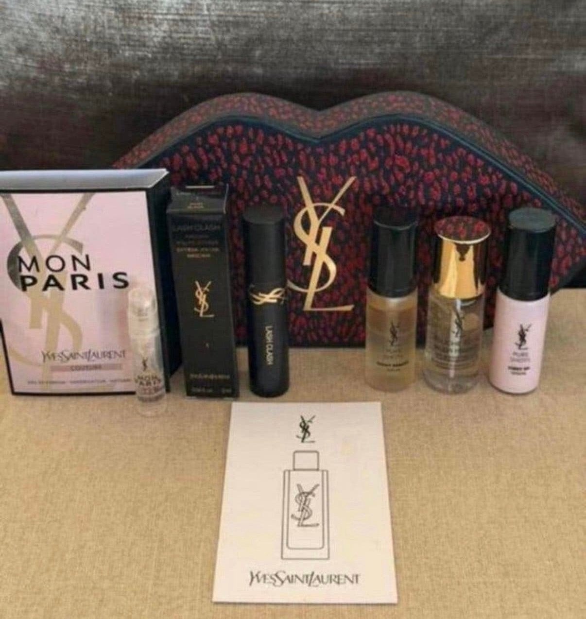 YSL set,Mon Paris Couture edp,pure shots serum, touche eclat, Verzenden, Nieuw, Miniatuur, Gevuld