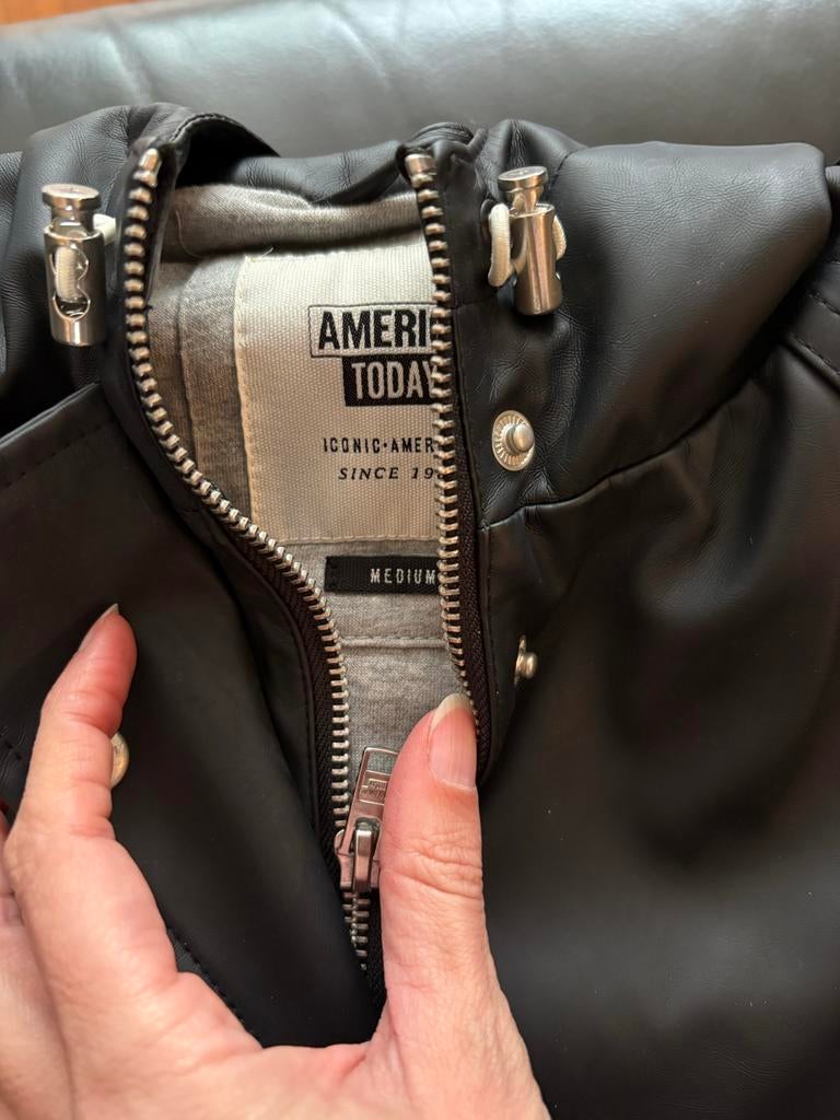 Regenjas American Today - Zwart - Maat M, Ophalen of Verzenden, Gedragen, Maat 38/40 (M), Zwart