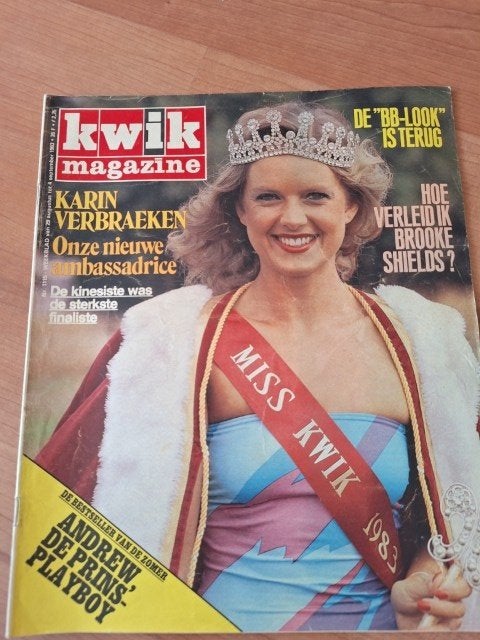 Kwik 1983 Miss David Bowie Ellen Foley Britt Ekland Santana, Verzenden, 1980 tot heden, Buitenland, Tijdschrift