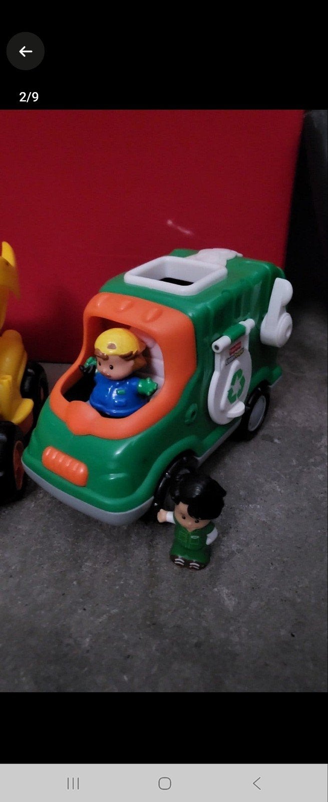 Fisher-Price Little People Vuilniswagen met Figuren, Ophalen of Verzenden, Gebruikt