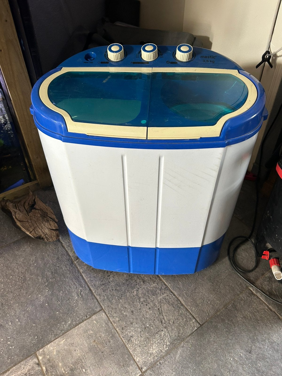 Mestic 3,5 kilo camping wasmachine met centrifuse, Ophalen, Zo goed als nieuw