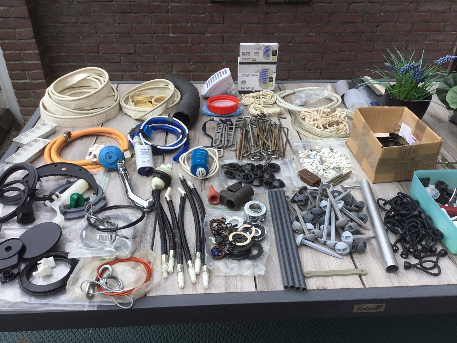 Onderdelen caravan,camper,tent oa kacheltje,spiegel en meer., Ophalen, Zo goed als nieuw