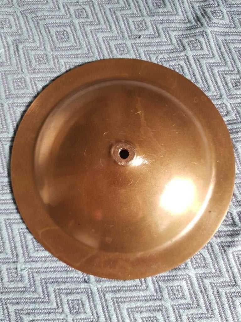 koperen cimbal toon Gis/A, diameter 7 inch, Ophalen, Zo goed als nieuw, Overige soorten