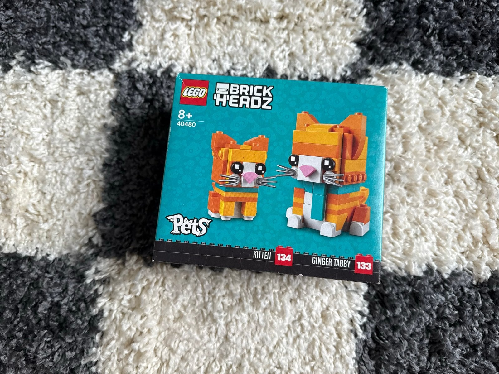 LEGO BrickHeadz Pets Ginger Tabby Kat 40480 Nieuw, Ophalen of Verzenden, Nieuw, Overige merken