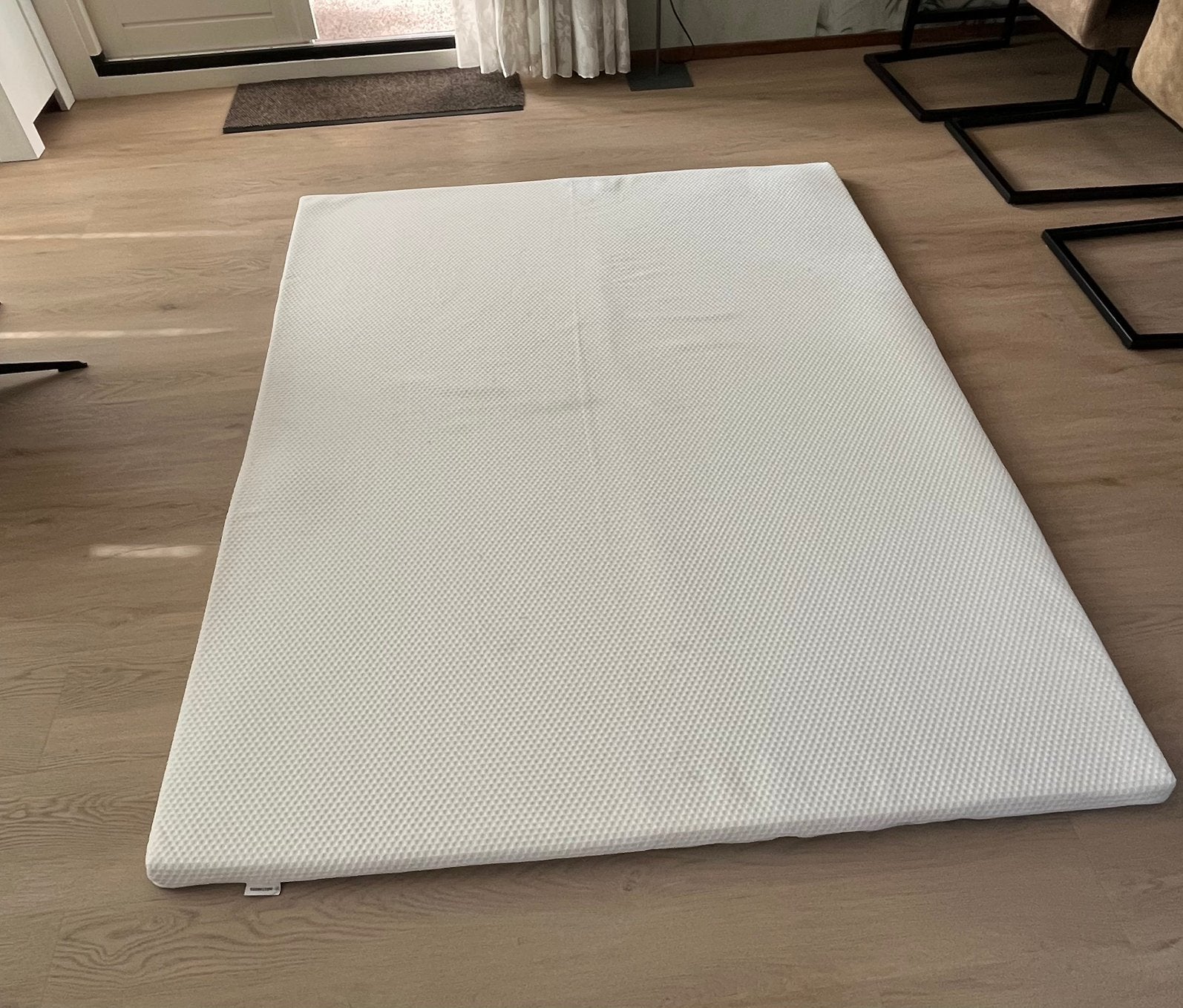 Matras topper 160 x 200 traagschuim, Ophalen, Tweepersoons, Zo goed als nieuw, 200 cm