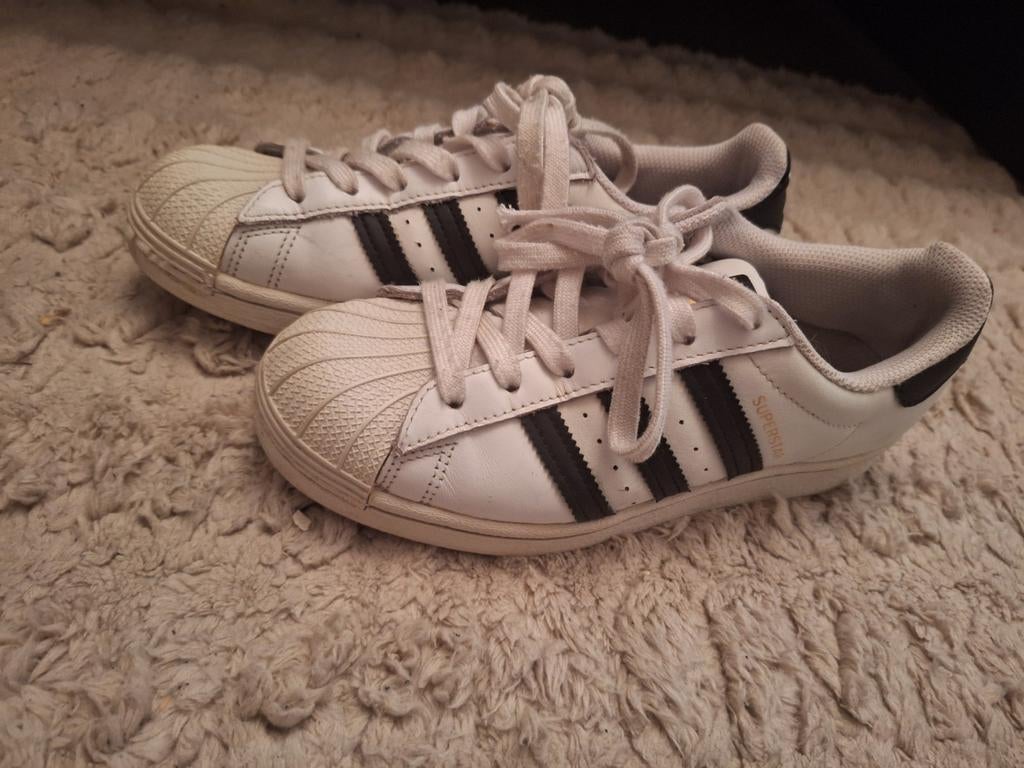 Adidas Superstar sneakers maat 36,5, Ophalen of Verzenden, Gebruikt, Wit, Overige merken