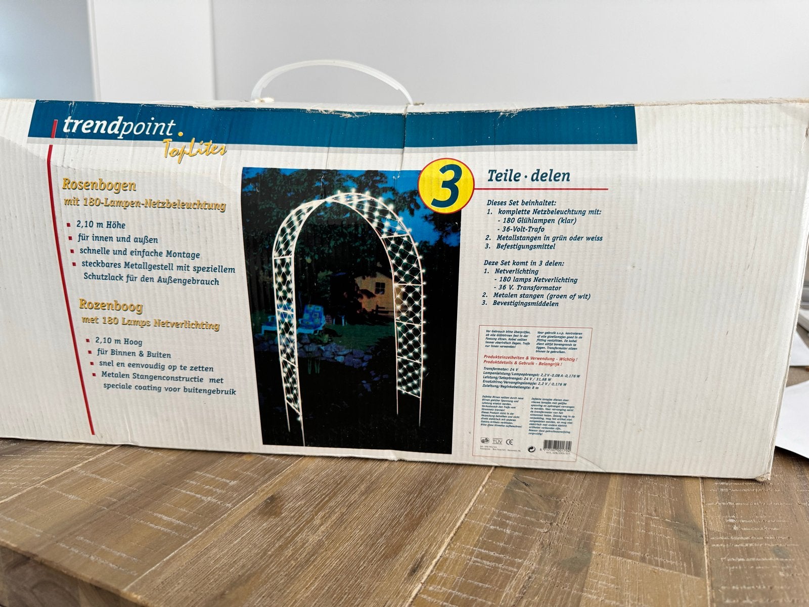 Trendpoint Rozenboog met 180 Lampjes Netverlichting, Tuin en Terras, Ophalen of Verzenden, Nieuw