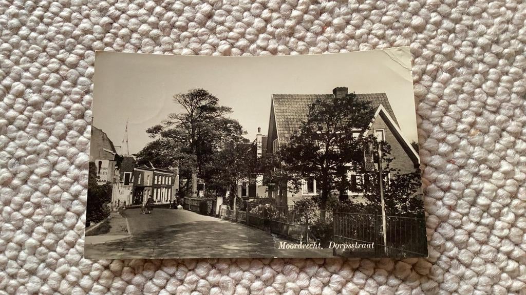 Ansichtkaart Moordrecht Dorpsstraat 1959. 941, Verzamelen, Ansichtkaarten | Nederland, Ophalen of Verzenden, 1940 tot 1960, Gelopen