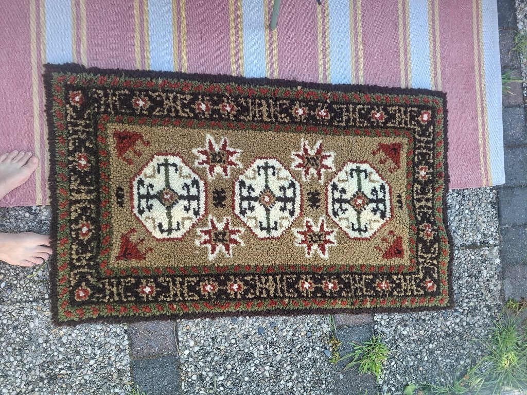 Perzisch Tapijt, Huis en Inrichting, Stoffering | Tapijten en Kleden, Gebruikt, Groen, 150 tot 200 cm, Rechthoekig
