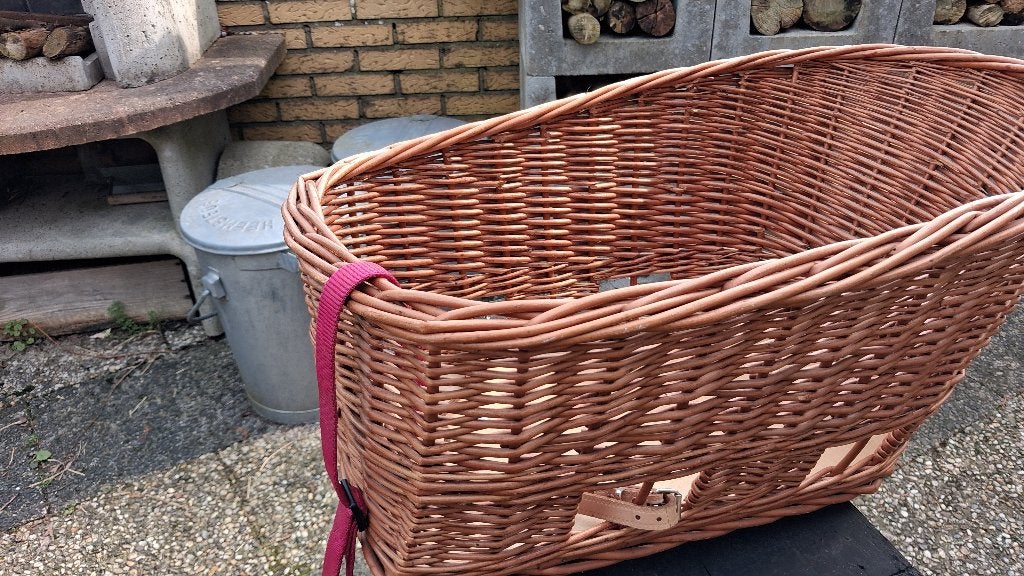 hondenmand voor op fiets, Ophalen, Gebruikt, Fietsmand