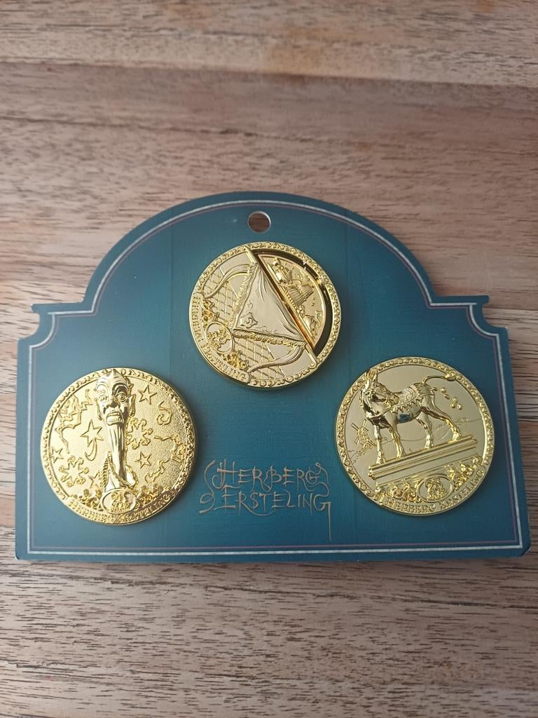 Efteling Herberg de Ersteling pins / munten set, Ophalen of Verzenden, Nieuw