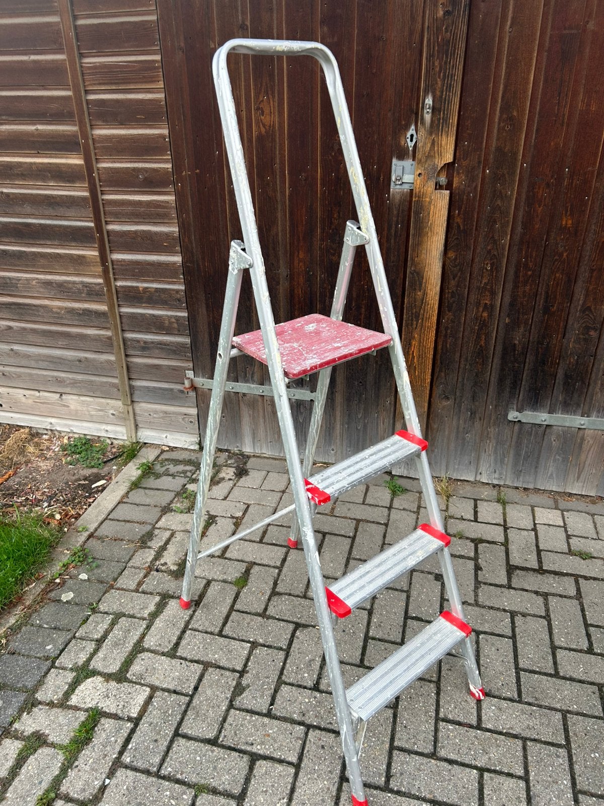 Klustrapje met 4 treden, Doe-het-zelf en Verbouw, Ladders en Trappen, Ophalen, Gebruikt, Trap, Opvouwbaar of Inschuifbaar