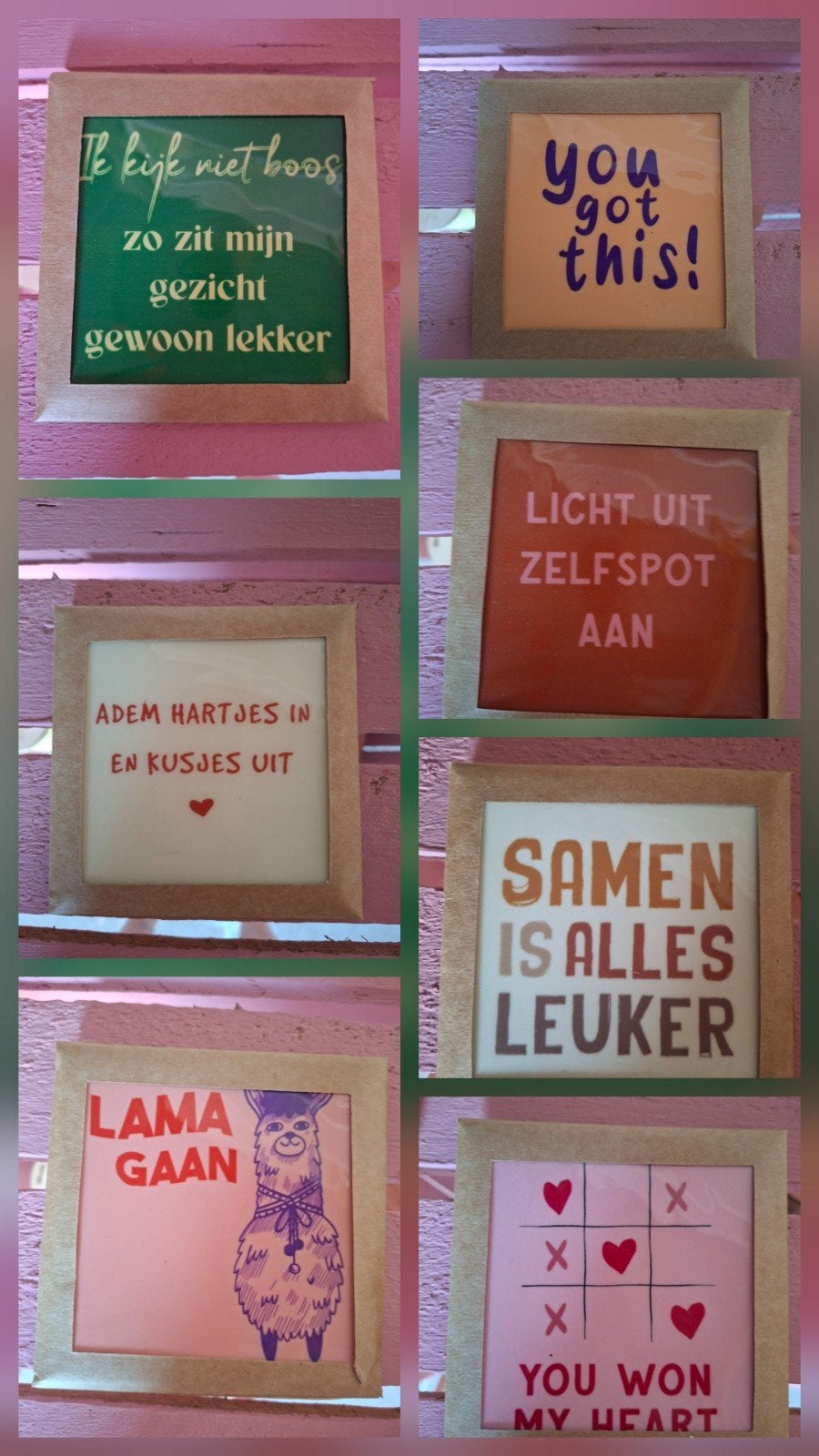 leuke tegeltjes met tekst, Tegeltje, Ophalen of Verzenden, Nieuw