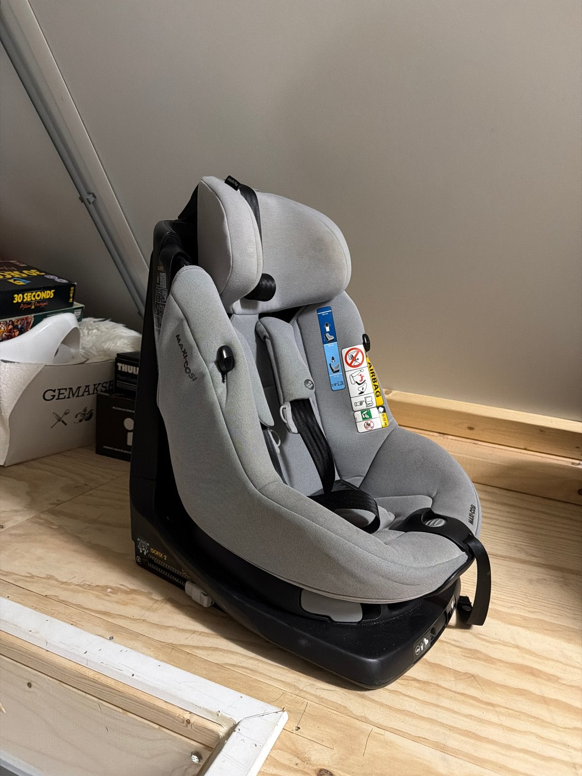 Maxi-Cosi autostoel met Isofix en Top Tether, Ophalen, Autogordel of Isofix, Gebruikt, 0 t/m 18 kg