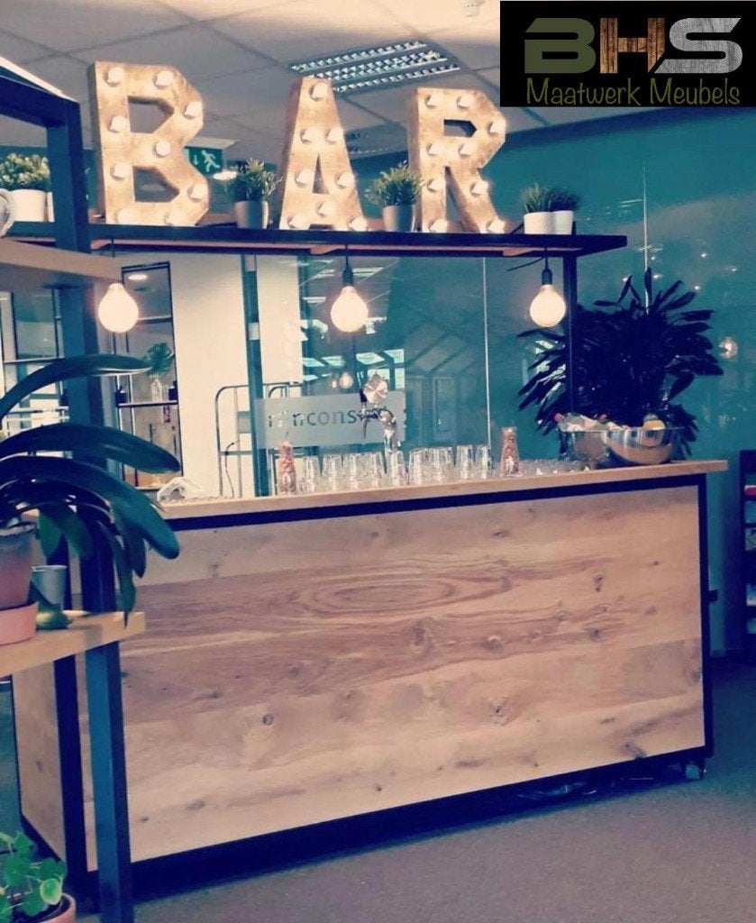 Cocktailbar / koffiebar verrijdbaar - volledig op maat!, BHS Maatwerk Meubels, Info@bhs-maatwerkmeubels.nl, Ophalen of Verzenden
