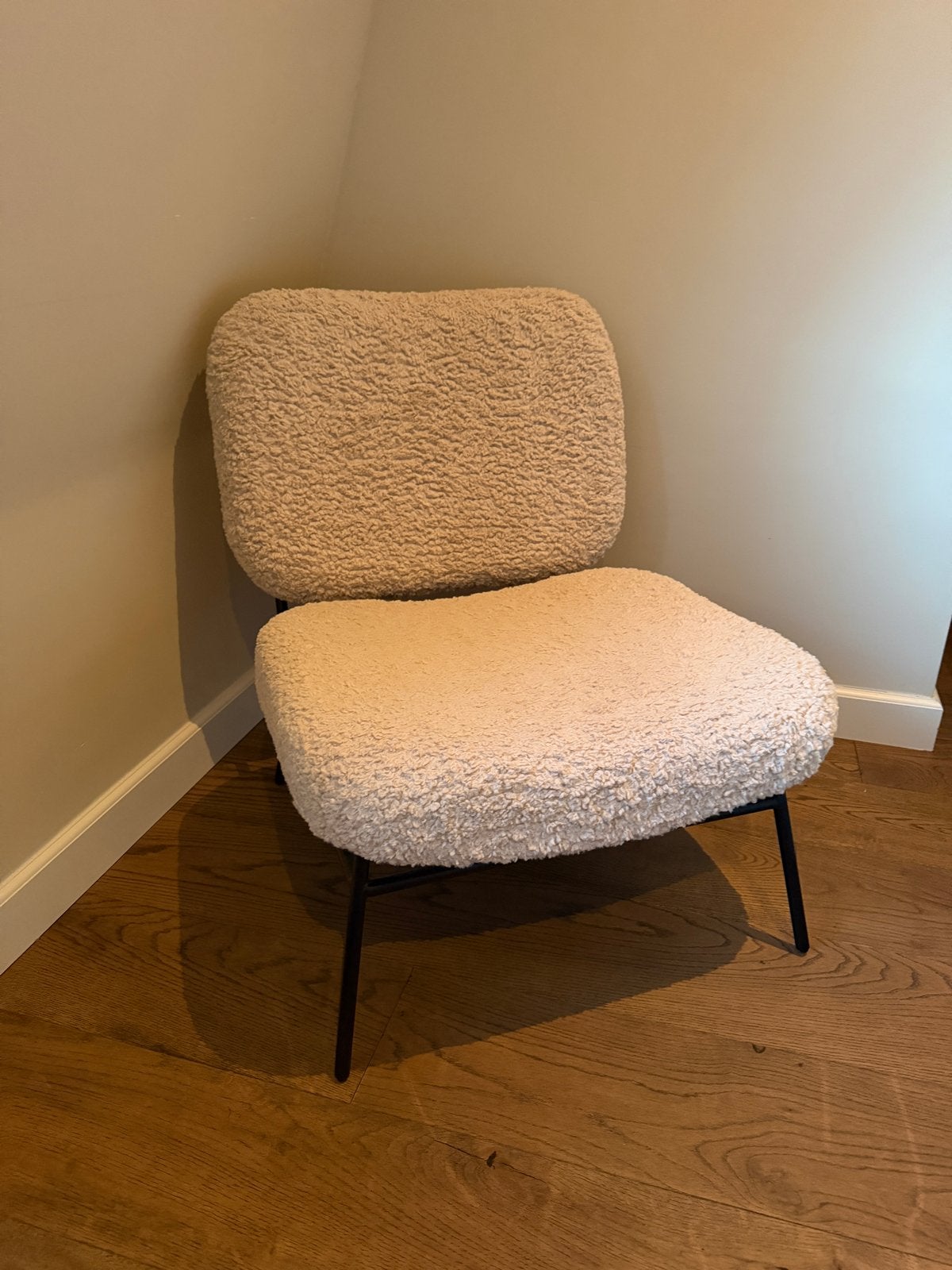 Nieuwe Zara Home teddy stoel - crème / beige, Ophalen, Japandi, Overige kleuren, Nieuw