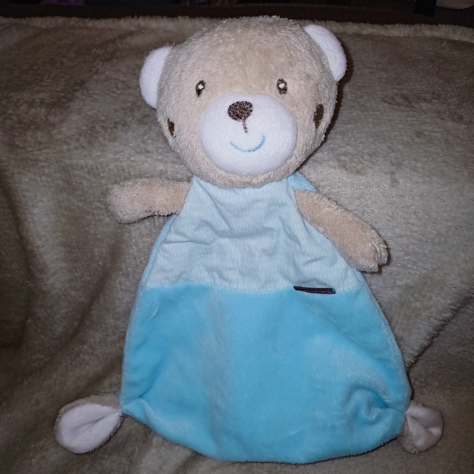 Vintage Babydream beren kroeldoek, blauw., Kinderen en Baby's, Speelgoed | Knuffels en Pluche, Overige merken, Blauw, Ophalen of Verzenden