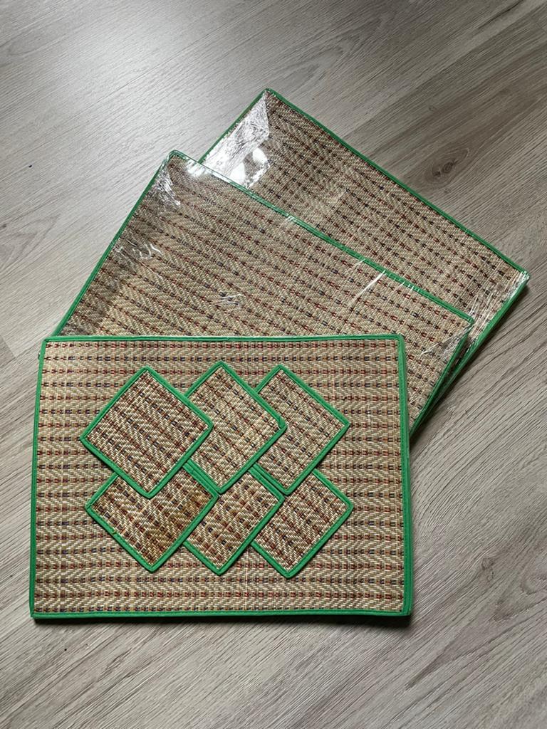 Rotan placemats set van 6 stuks NIEUW. Kleur groen., Ophalen of Verzenden, Nieuw, Overig