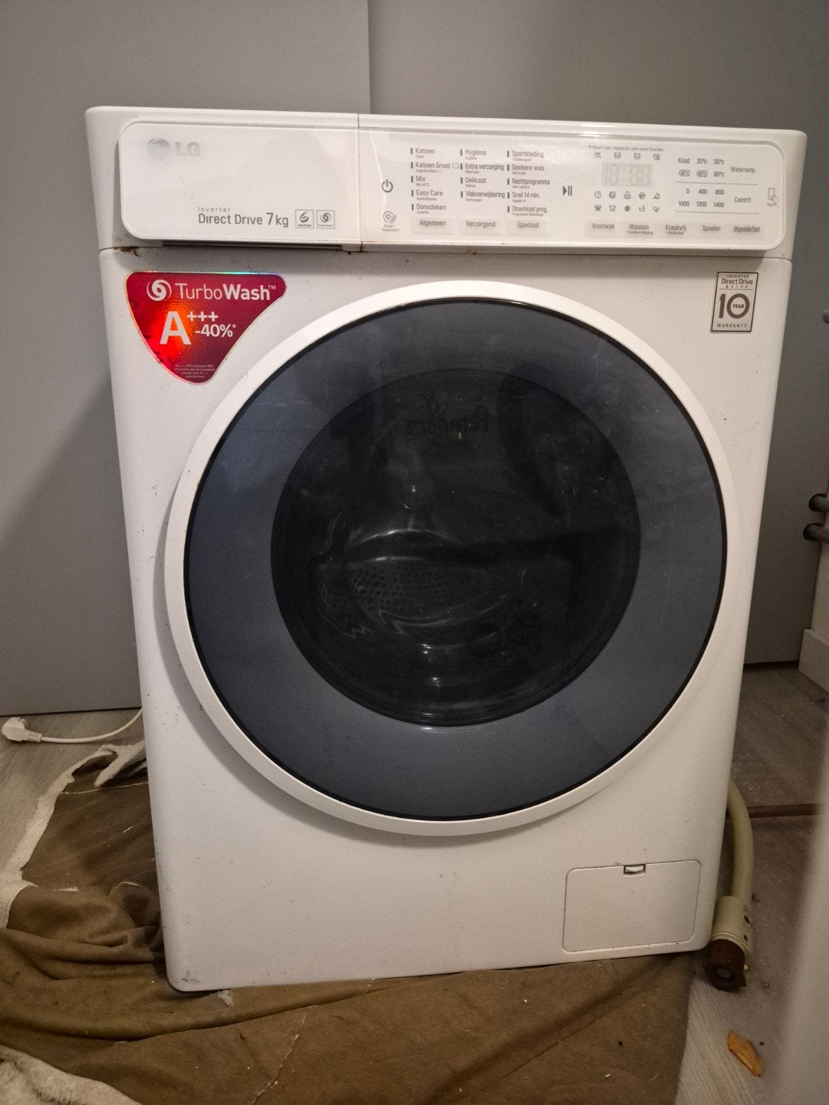 LG Wasmachine 7kg - Inverter Direct Drive, Ophalen, Bovenlader, Energieklasse A of zuiniger, Zo goed als nieuw