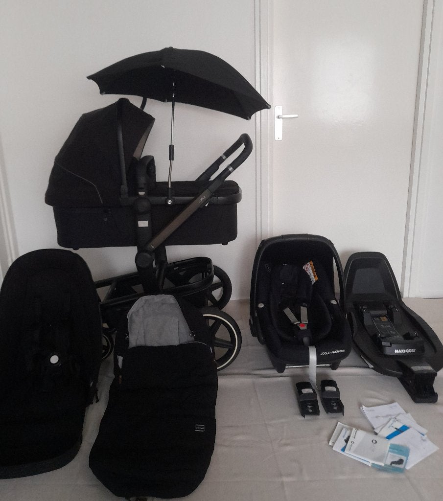 Joolz day + brilliant black kinderwagen, Zo goed als nieuw, Verstelbare duwstang, Ophalen, Kinderwagen