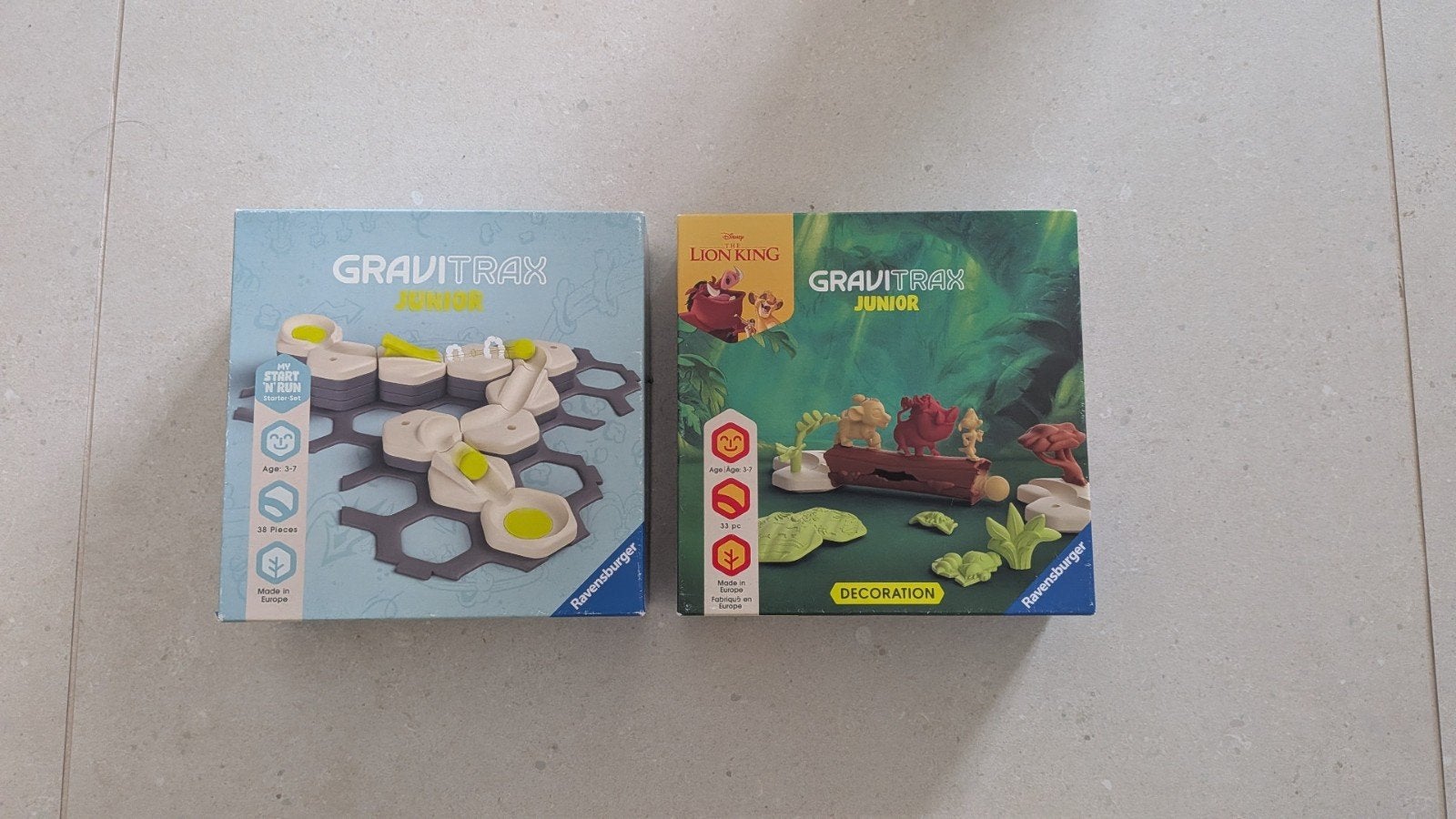 GraviTrax Junior Starter Set & Lion King Uitbreidingsset, Kinderen en Baby's, Ophalen of Verzenden, Zo goed als nieuw, Bouwen