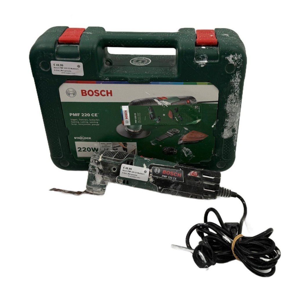 Bosch PMF 220 CE Multitool | In kist | Met garantie, Doe-het-zelf en Verbouw, Gebruikt, Dordrecht@usedproducts.nl, Toulonselaan 72
