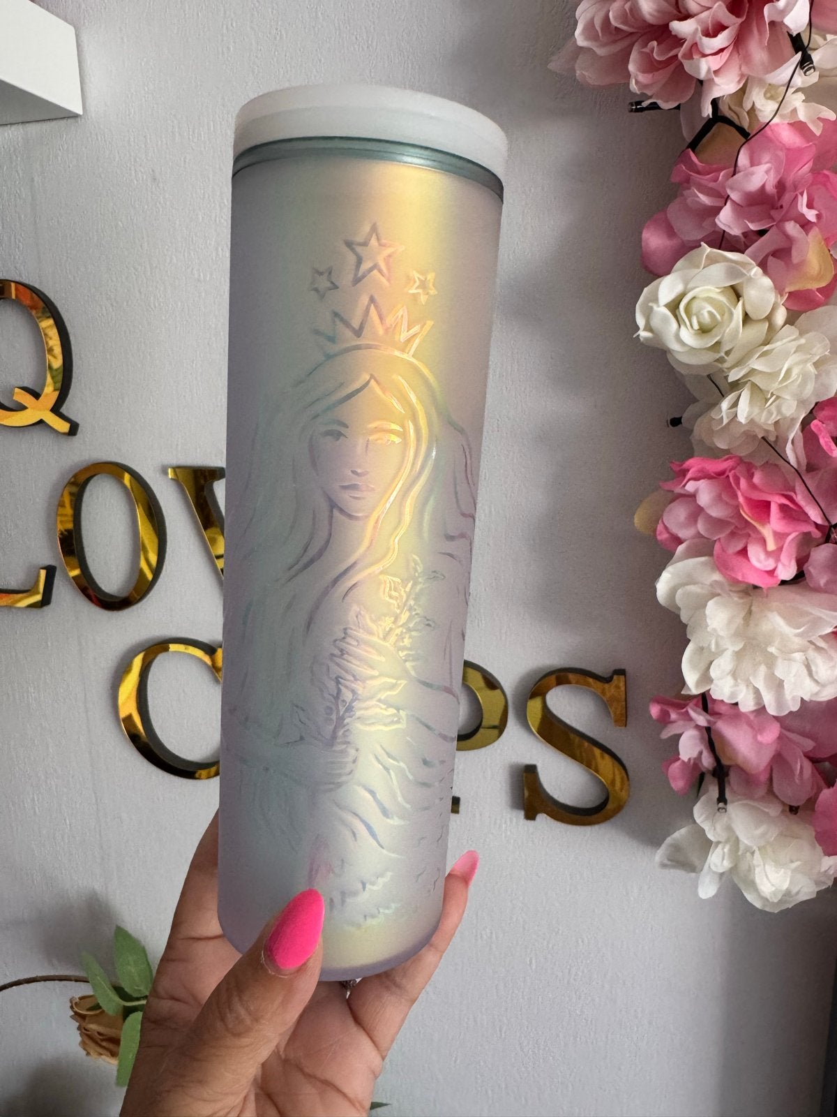 Starbucks beker zeemeermin - Limited Edition, Overige typen, Kunststof, Ophalen of Verzenden, Zo goed als nieuw