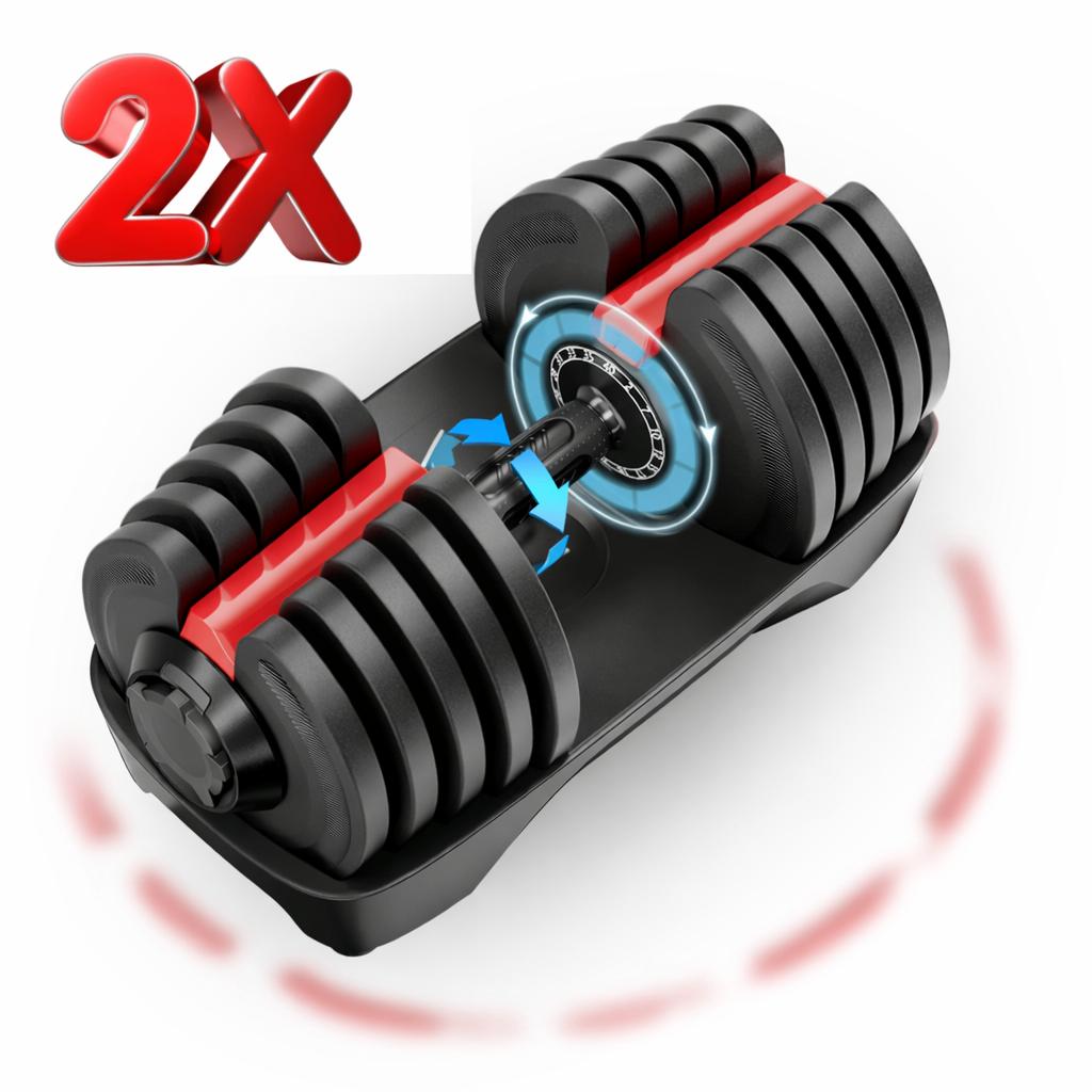 Verstelbare dumbbells 5-40KG - NIEUW model - prijs per 2 st., Sport en Fitness, Ophalen, Nieuw, Benen, Dumbbell