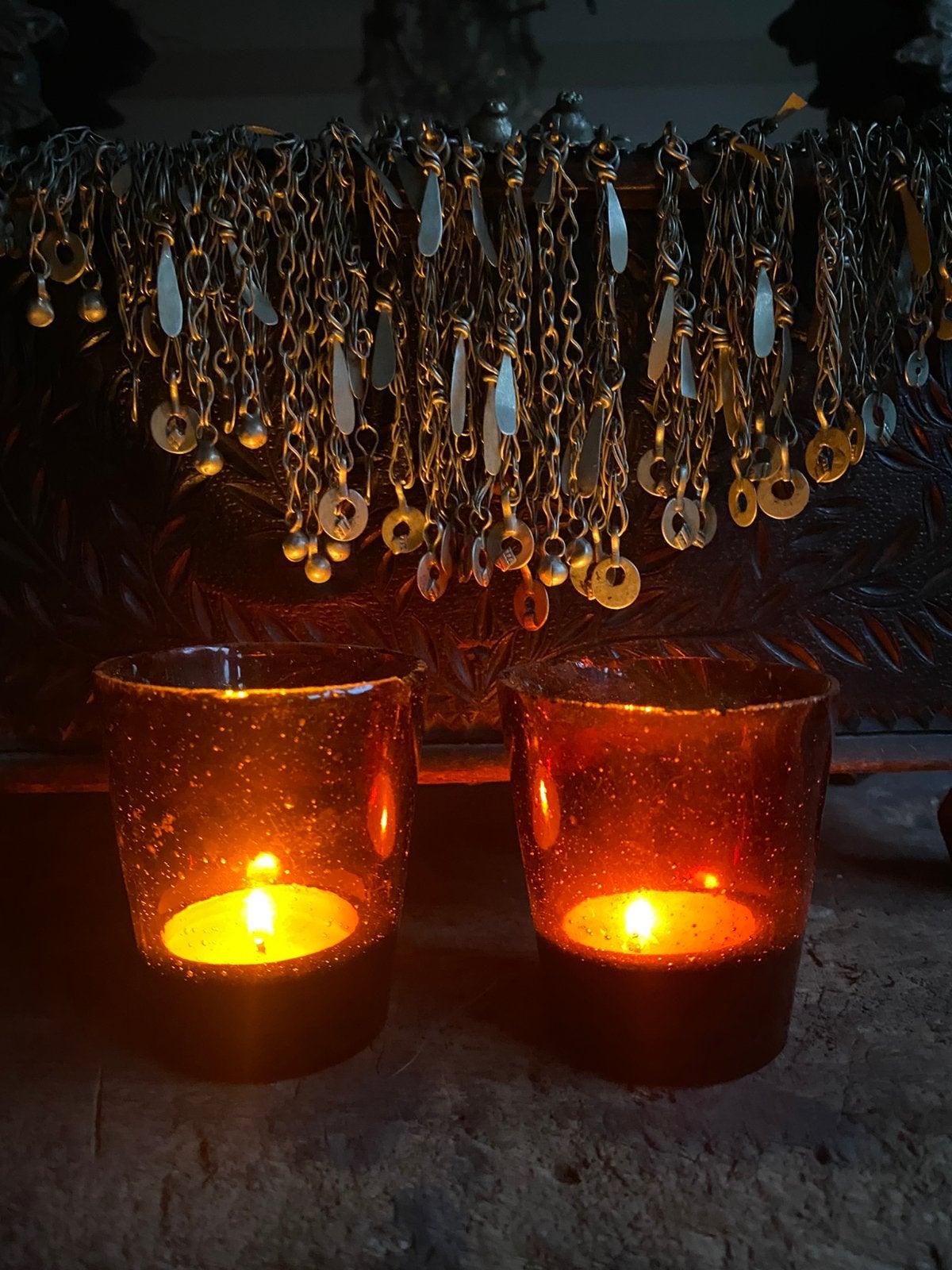 2 19e eeuws antiek processie glaasjes, Antiek en Kunst, Ophalen of Verzenden