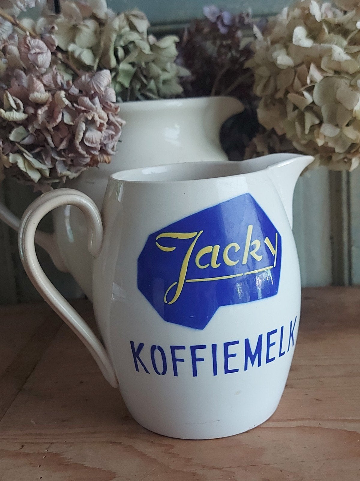 Antieke Koffiemelk kan Jacky Bergeijk- Maastrichts aardewerk, Ophalen of Verzenden