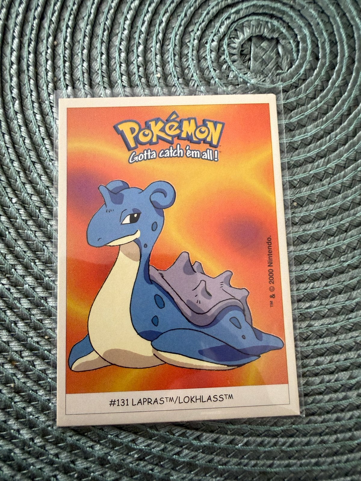 Dunkin Boomer Pokémon kaart #131 Lapras, Ophalen of Verzenden, Gebruikt, Losse kaart