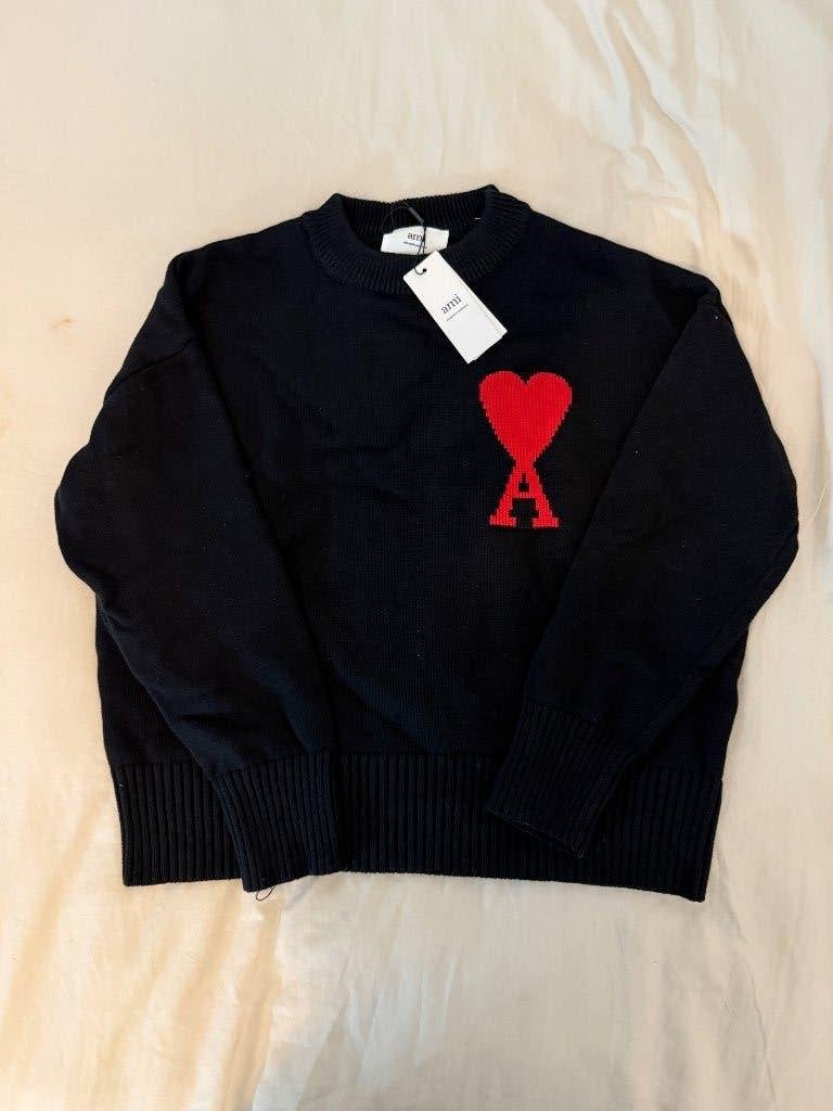 Ami paris trui, Kleding | Heren, Truien en Vesten, Maat 48/50 (M), Ami Paris, Zwart, Nieuw