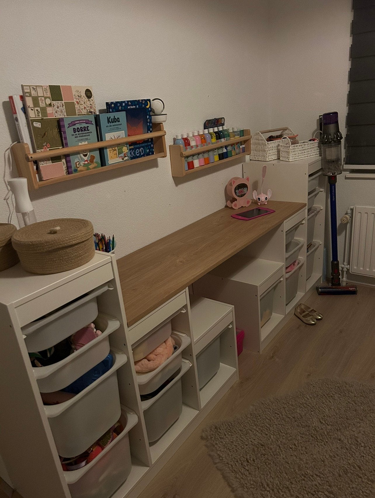 IKEA TROFAST spullenkast met eikenlook blad (153 cm), Ophalen, Zo goed als nieuw