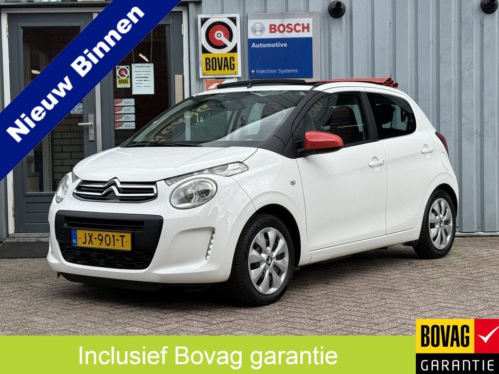Citroën C1 1.0 e-VTi Airscape Feel | CABRIO | CAMERA | BLUE, Voorwielaandrijving, Stof, Gebruikt, 4 stoelen