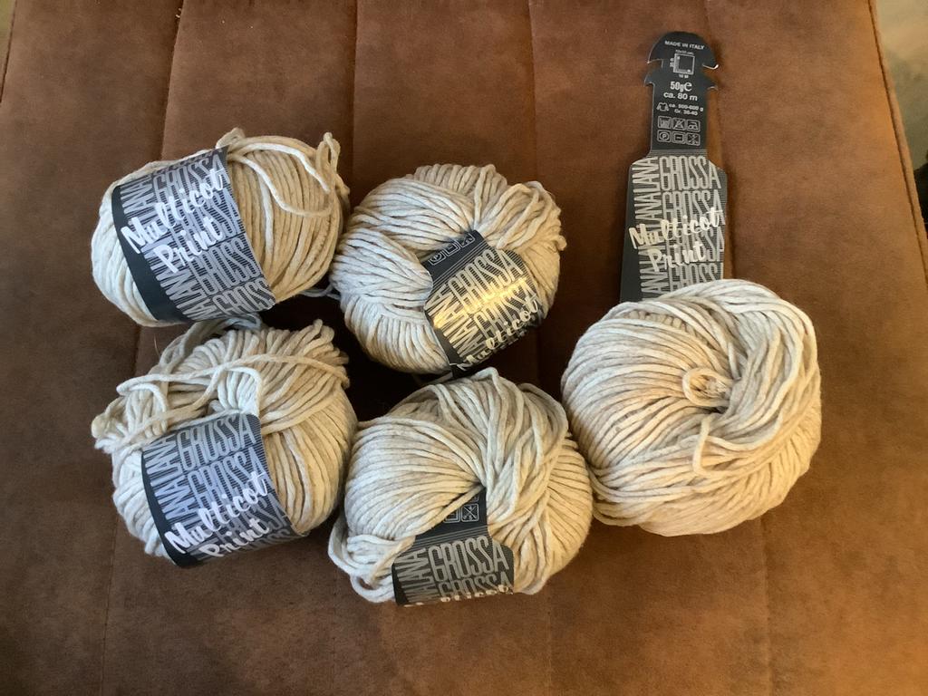 5 bollen Lana Grossa Multicolour Print wol, Ophalen of Verzenden, Zo goed als nieuw, Breien of Haken, Wol of Garen