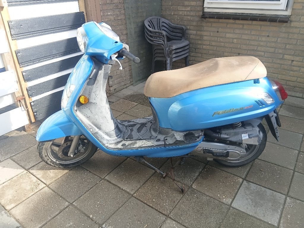 Sym fiddle 2, Fietsen en Brommers, Scooters | SYM, Ophalen, Gebruikt, Maximaal 45 km/u, Benzine
