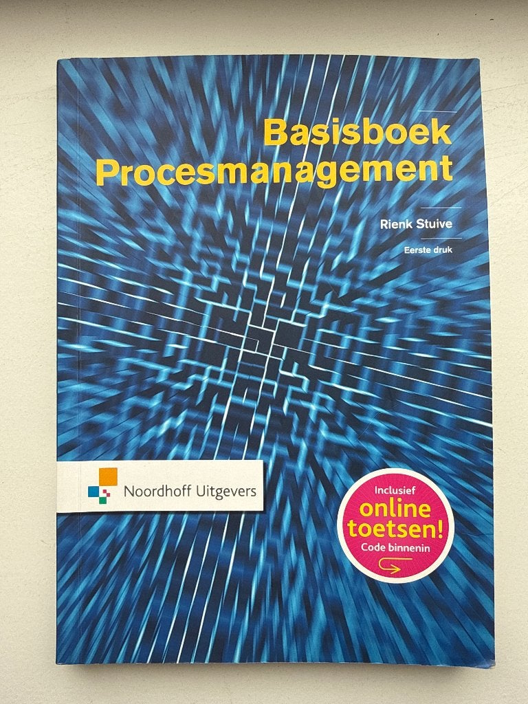 Basisboek Procesmanagement, Zo goed als nieuw, Noordhoff Uitgevers, Beta, HBO