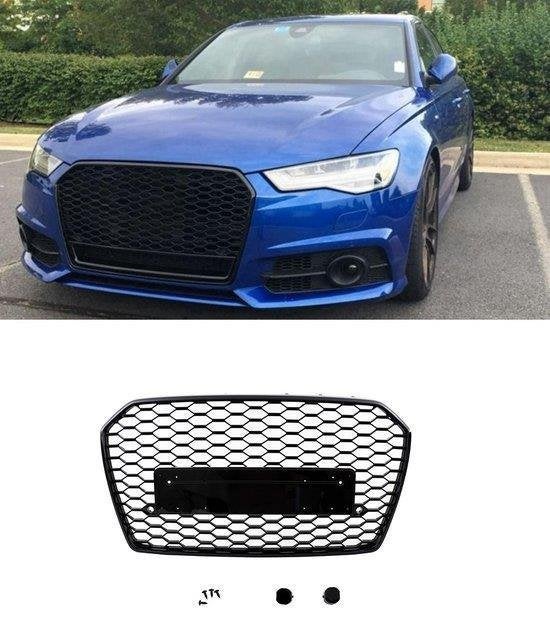 Grill Zonder Embleem Glans Zwart Geschikt Voor Audi A6 C7 4G, Verzenden, Automotive Parts, A.parts@hotmail.nl, Trasmolenlaan 12 3447 GZ Woerden
