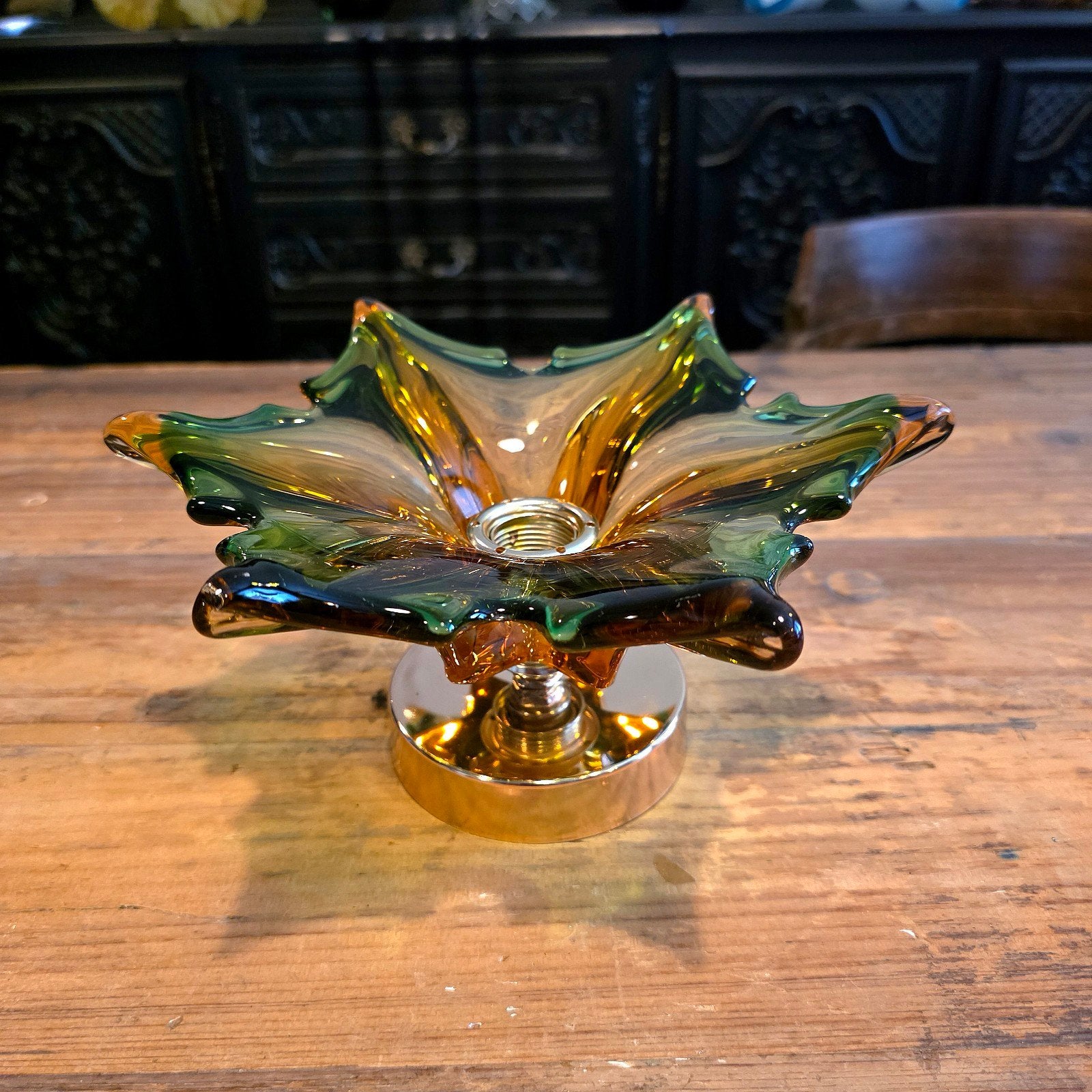 Vintage Josef Hospodka glazen wandlamp., Ophalen of Verzenden, Glas