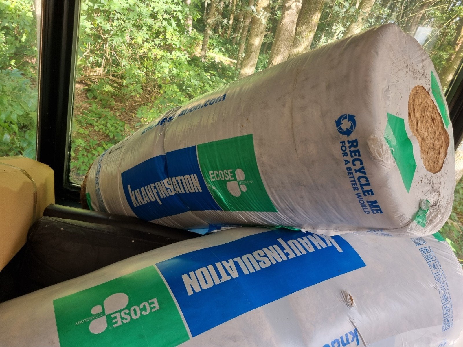 Knauf Naturoll 037 Glaswol isolatie - 2 rollen, 12 cm of meer, Nieuw, Ophalen of Verzenden, 15 m² of meer