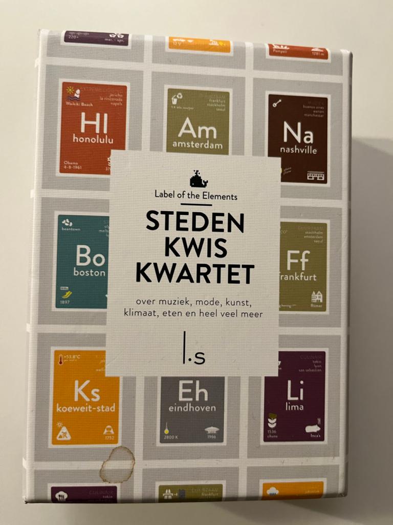 Steden Kwis Kwartet - Label of the Elements, Ophalen of Verzenden, Zo goed als nieuw