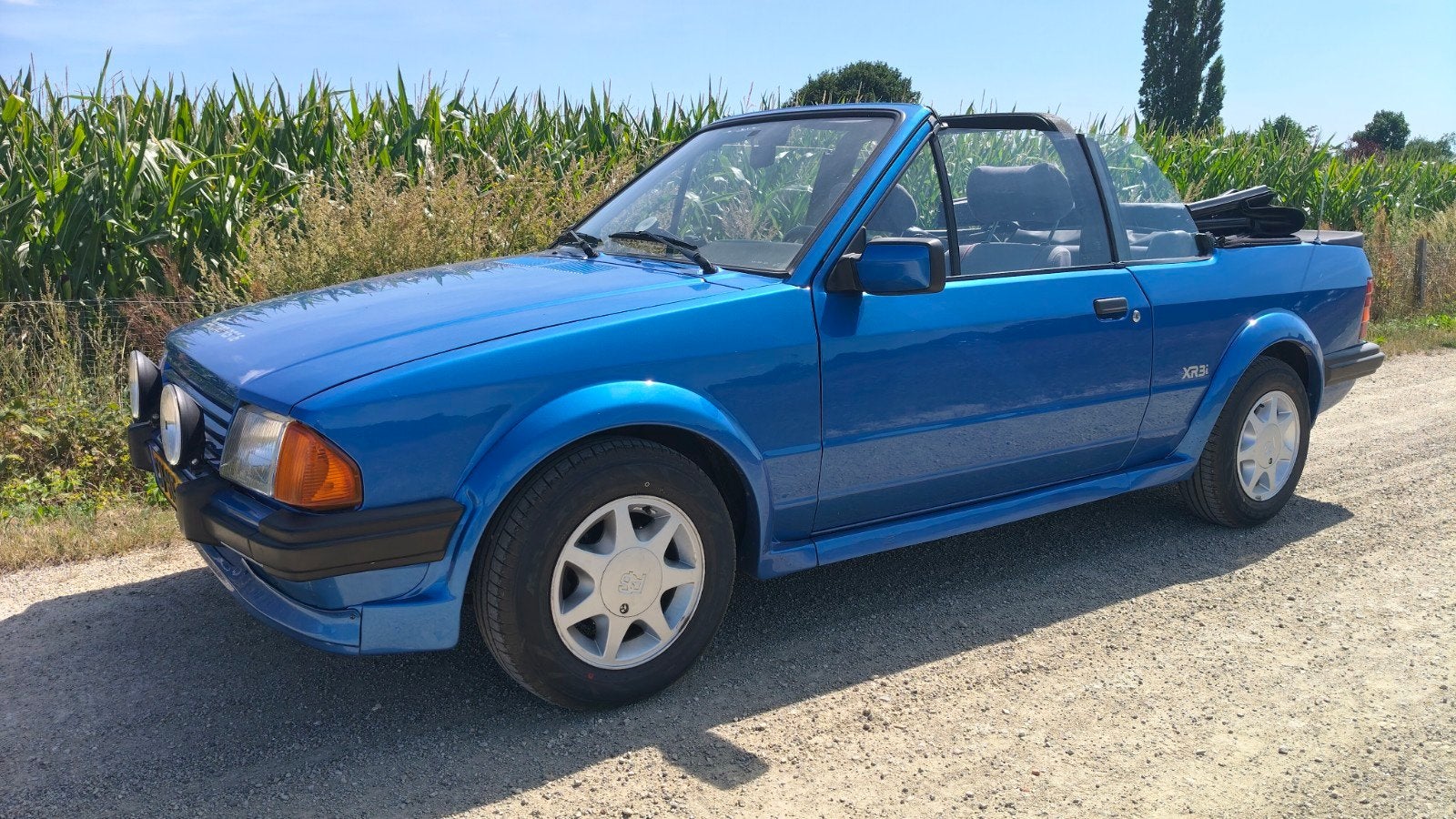 Ford Escort RS 1.6i - XR3i (Cabrio MK3) 1984, Voorwielaandrijving, 4 cilinders, Cabriolet, Blauw