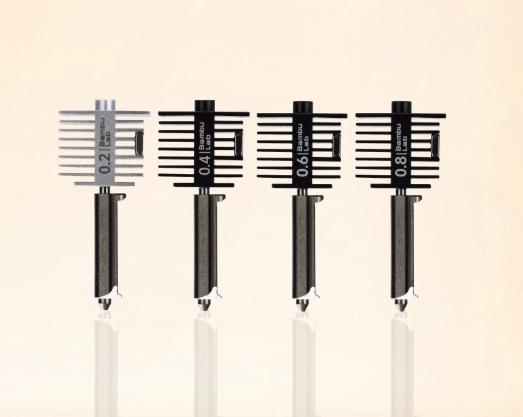 Bambu Lab A2L, A1/A1 Mini Hotends - Diverse Nozzle Diameters, Ophalen of Verzenden, Nieuw, Printeraccessoires
