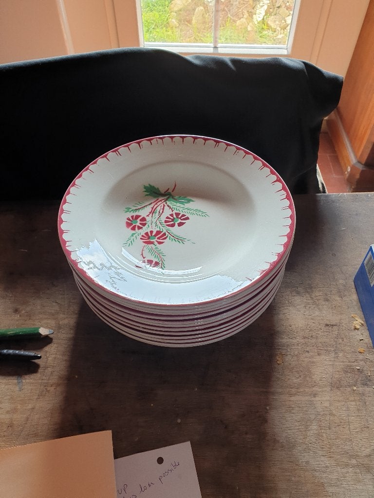 authentiek Frans servies (borden en schalen), Ophalen, Gebruikt, Bord(en), Overige stijlen