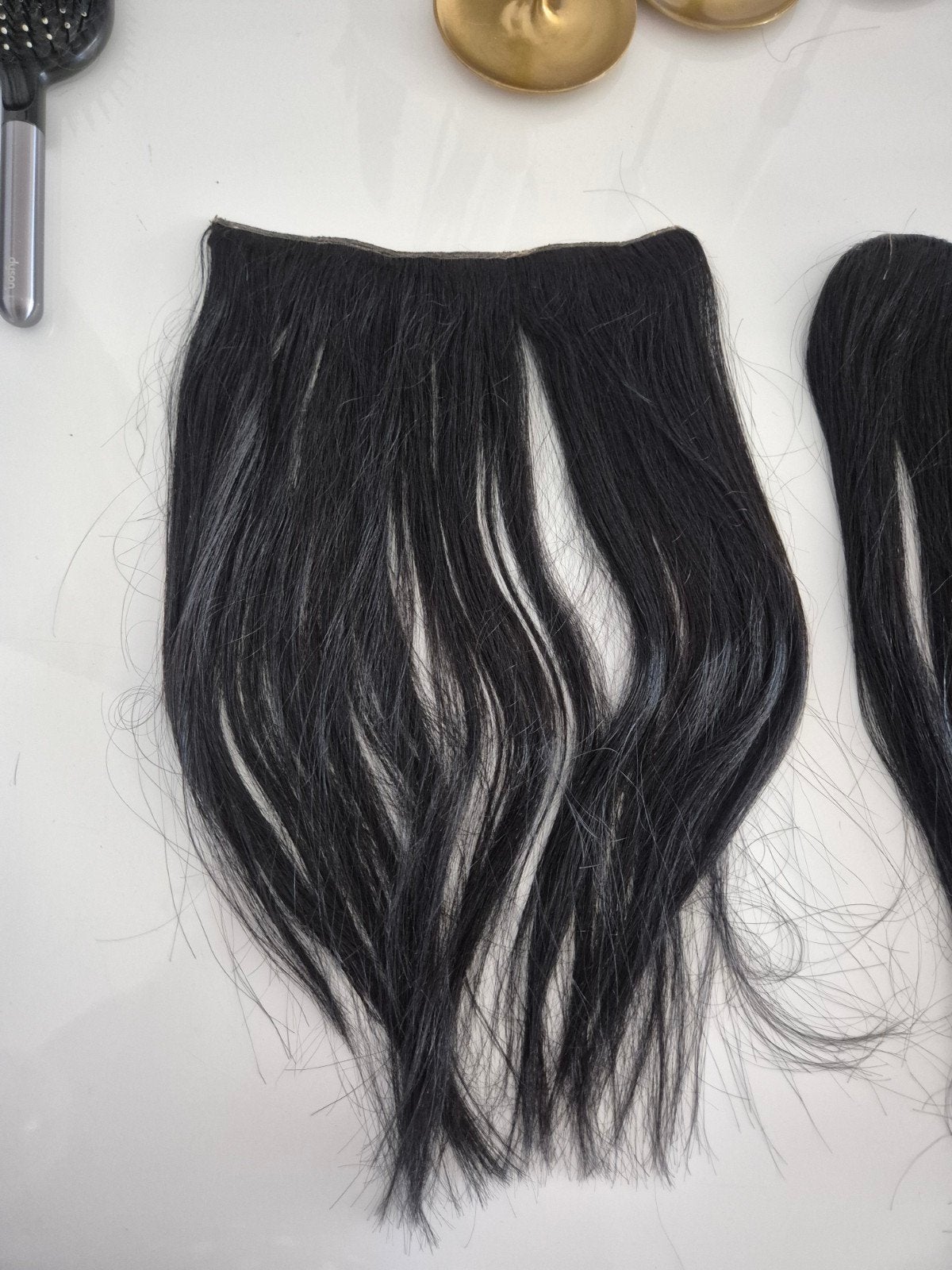 Echt haar extensions met clip, 48 cm, natuurlijke slag, Ophalen of Verzenden