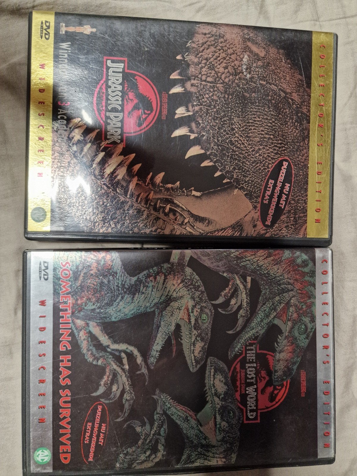 Jurassic Park & The Lost World Collector's Edition DVD's, Breedbeeld, Ophalen of Verzenden, Vanaf 12 jaar, Gebruikt